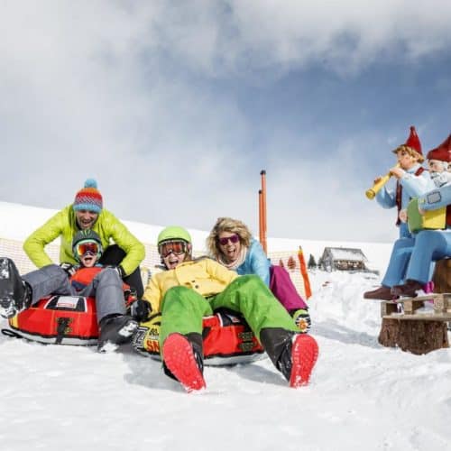 Winterurlaub mit der Familie am Falkert in Heidis Schneealm - kostenlos mit Winter Kärnten Card