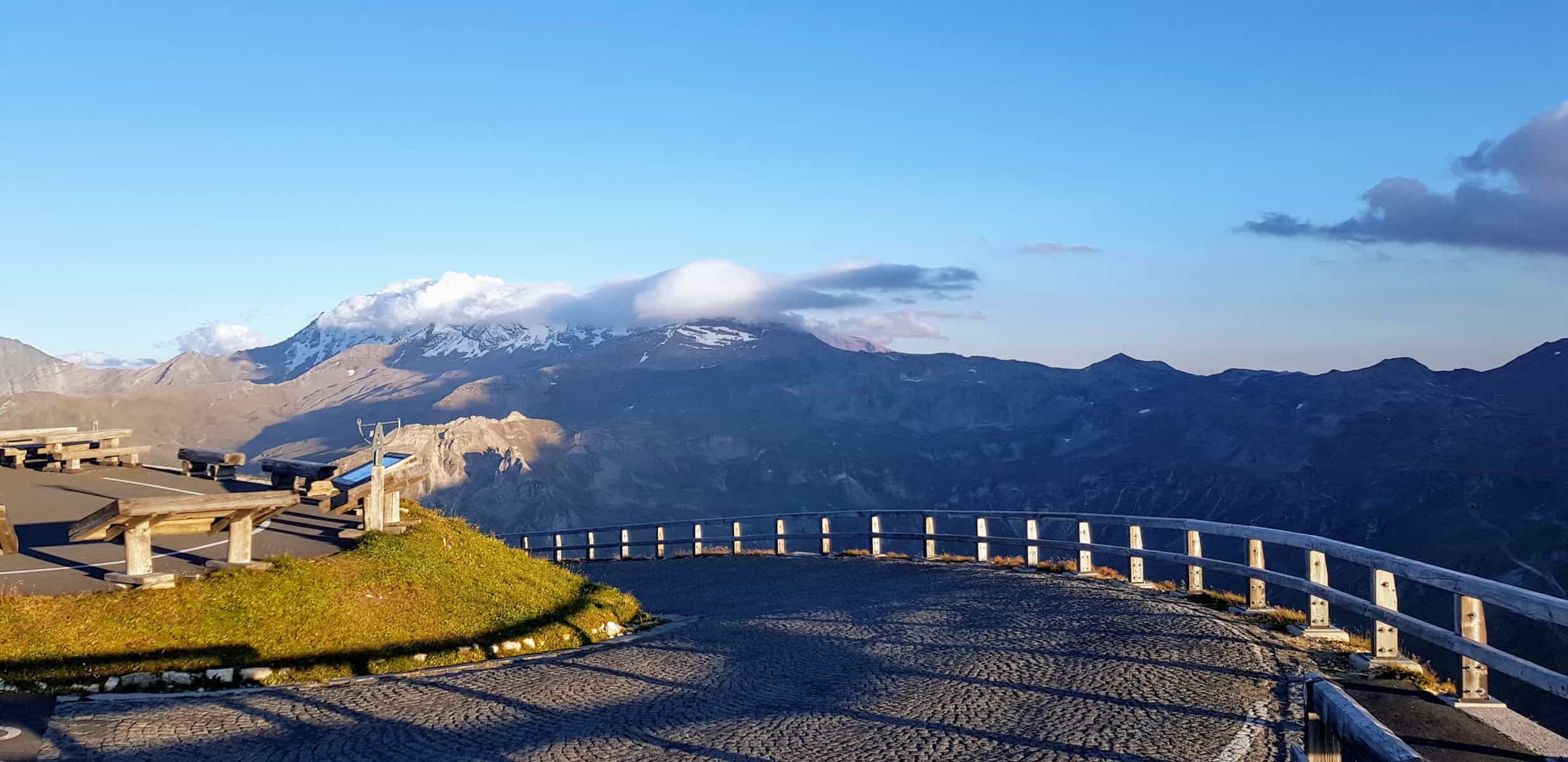 Großglockner Hochalpenstraße - Straßenabschnitt zur Edelweißspitze in Salzburg