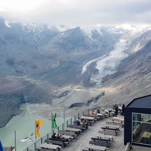 Gletscher Restaurant bei Großglockner und Pasterze in Kärnten, Österreich