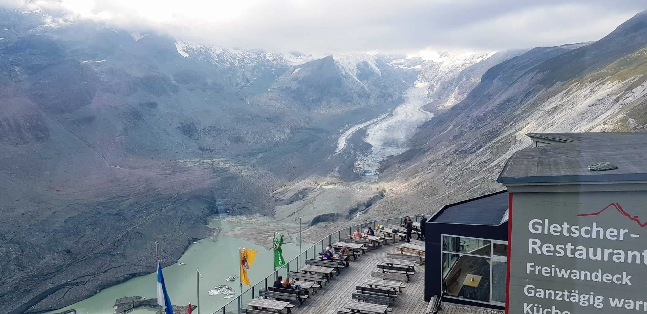 Gletscher Restaurant bei Großglockner und Pasterze in Kärnten, Österreich