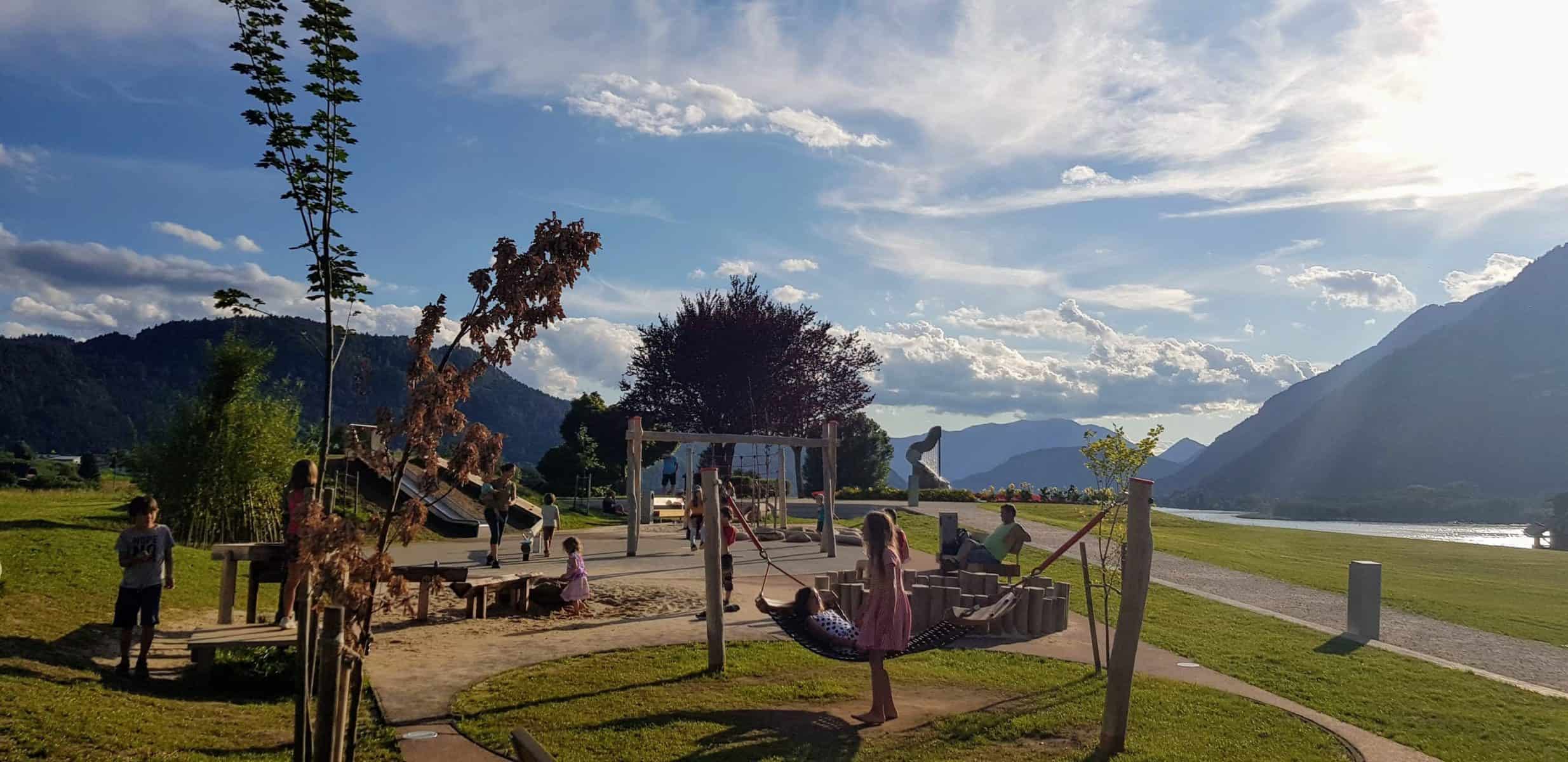 Kinderspielplatz in Kärnten am Ossiacher See