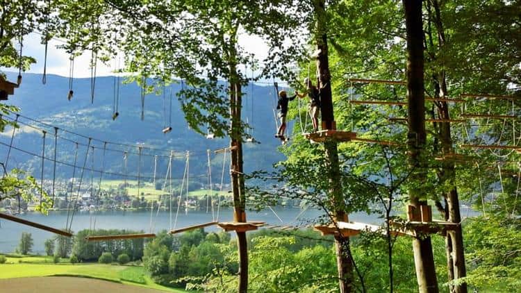 Kletterwald in Ossiacher See Gerlitzen geöffnet