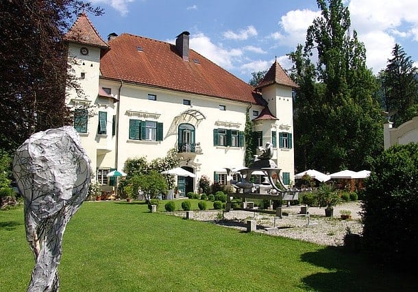 Ausflugsziel Schloss Ebenau mit Galerie Walker im Rosental - Nähe Wörthersee in Kärnten, Österreich