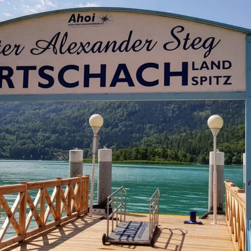 Peter Alexander Steg in Pörtschach am Wörthersee - Schiffsanlegestelle Pörtschach Landspitz