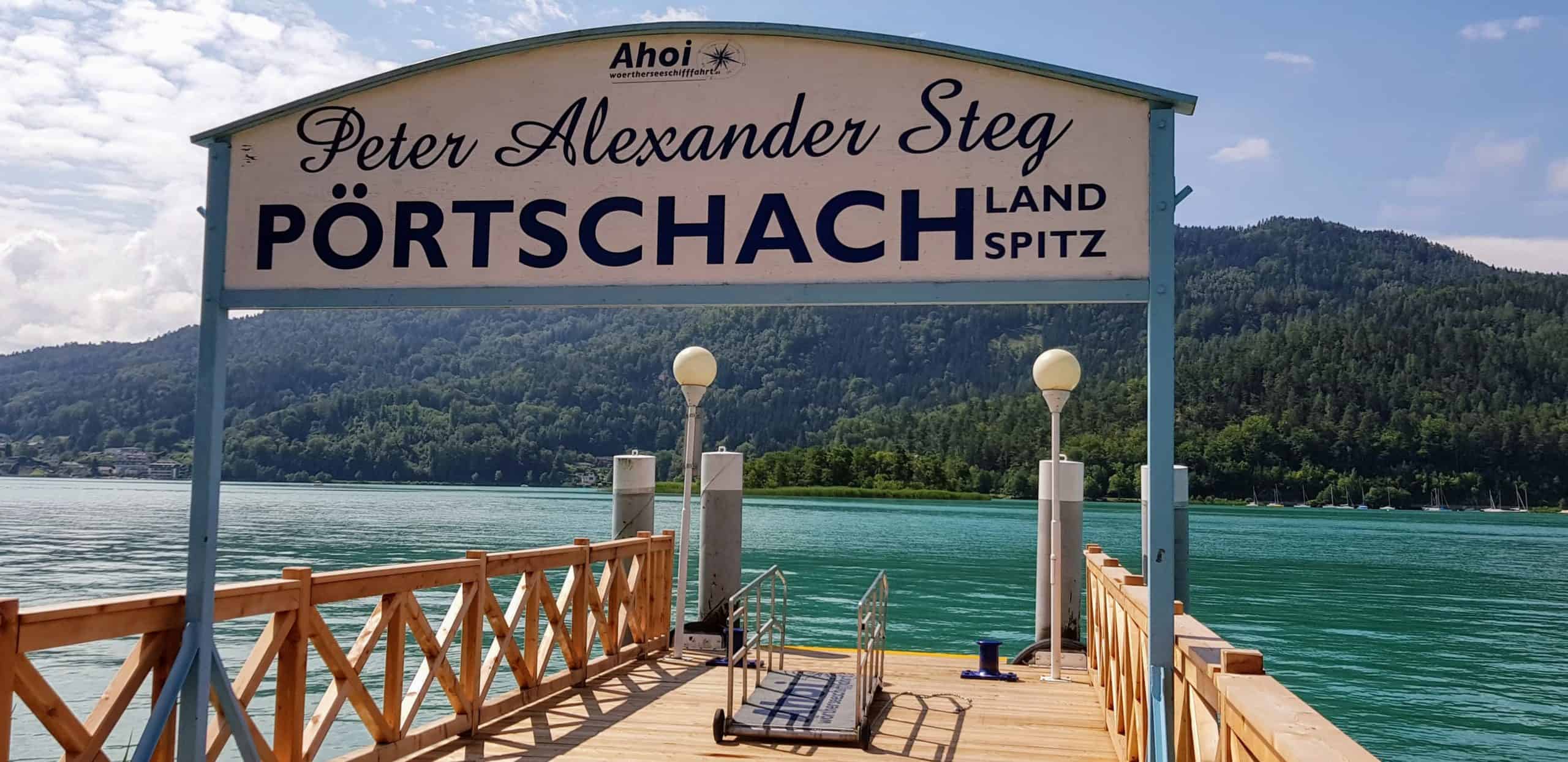 Peter Alexander Steg in Pörtschach am Wörthersee - Schiffsanlegestelle Pörtschach Landspitz