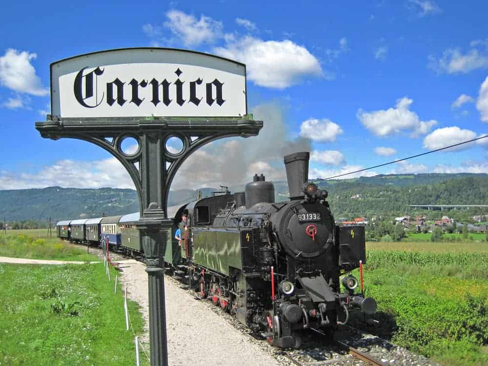 Ausflugsziel Nostalgiebahn Rosental in der Carnica Region Nähe Wörthersee in Kärnten
