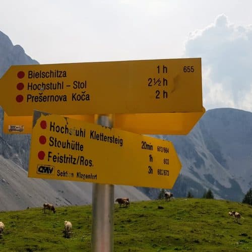 Aktivitäten im Rosental: Wandern und Klettern rund um die Klagenfurter Hütte in den Karawanken