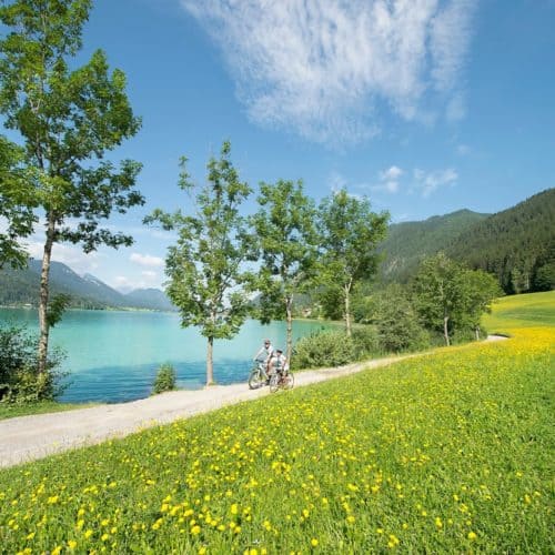 Radfahren am Weissensee in Kärnten