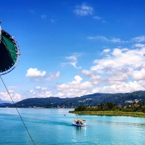 Wörthersee Schifffahrt bei Familienausflug in Kärnten