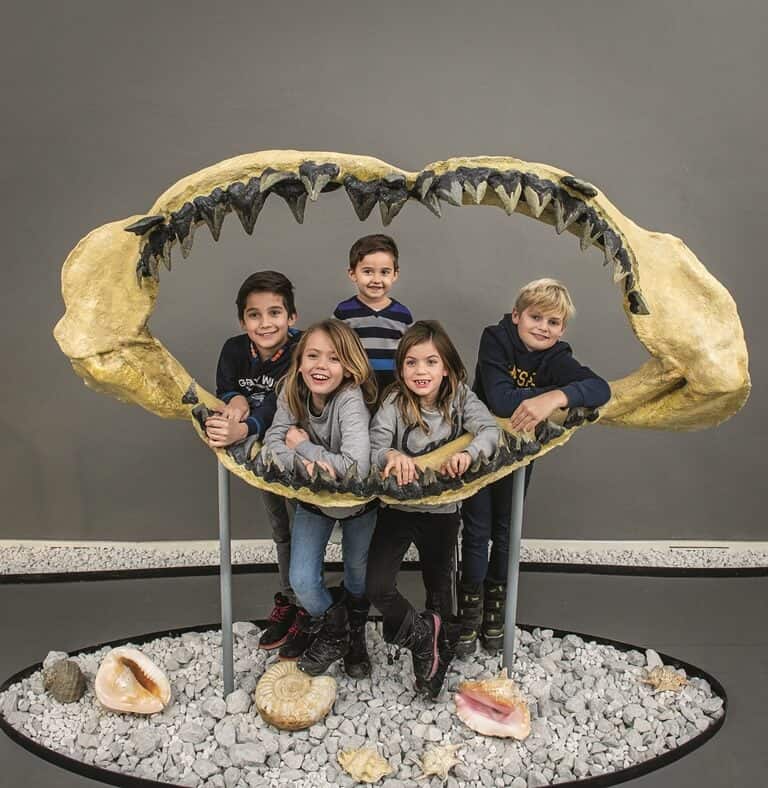 Kinder in der Kristall- & Fossilien-Erlebniswelt Kranzelbinder in Pörtschach am Wörthersee - Tipp für Familienausflüge in Kärnten