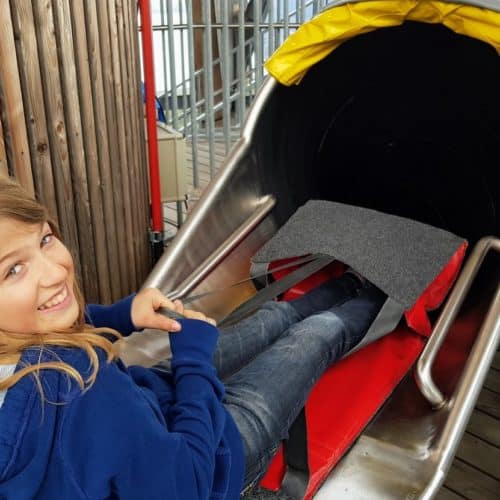 Indoor Rutsche - Attraktion am Pyramidenkogel in Kärnten, Ausflugsziel und Aussichtsturm am Wörthersee