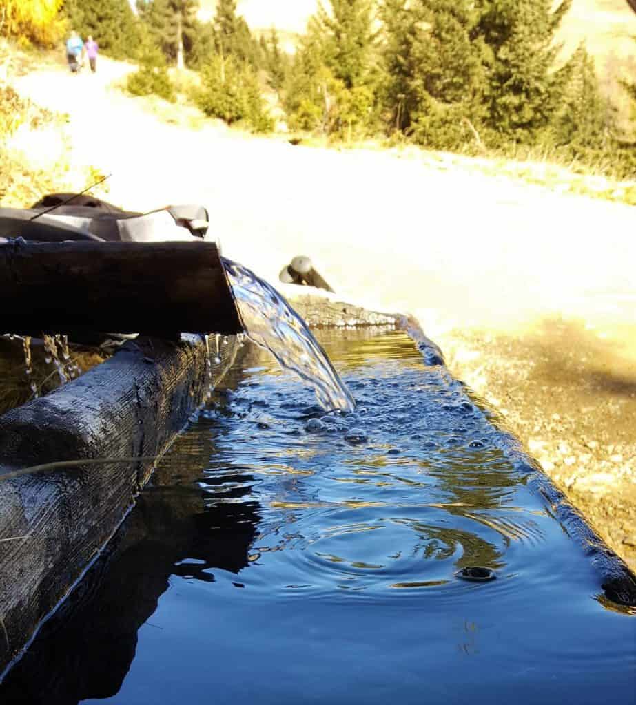 Quellwasser Kärnten bei Familienwanderung