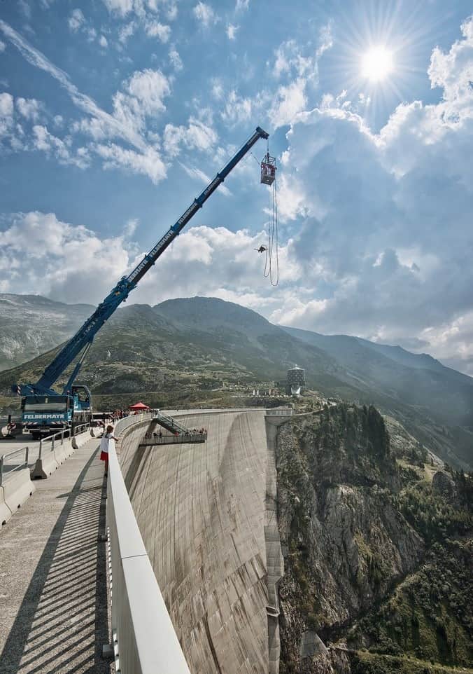 Bungee Jumping auf der Kölnbreinsperre in Kärnten