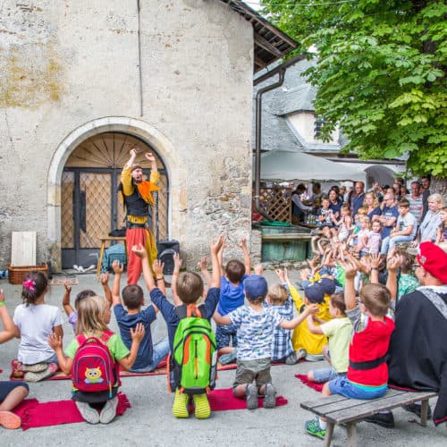 Kinderprogramm beim Ritterfest auf der Burg Hochosterwitz in Kärnten