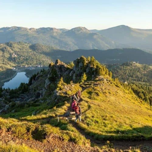 Turracher Höhe Aktivitäten Sommer - Wandern über Turracher See