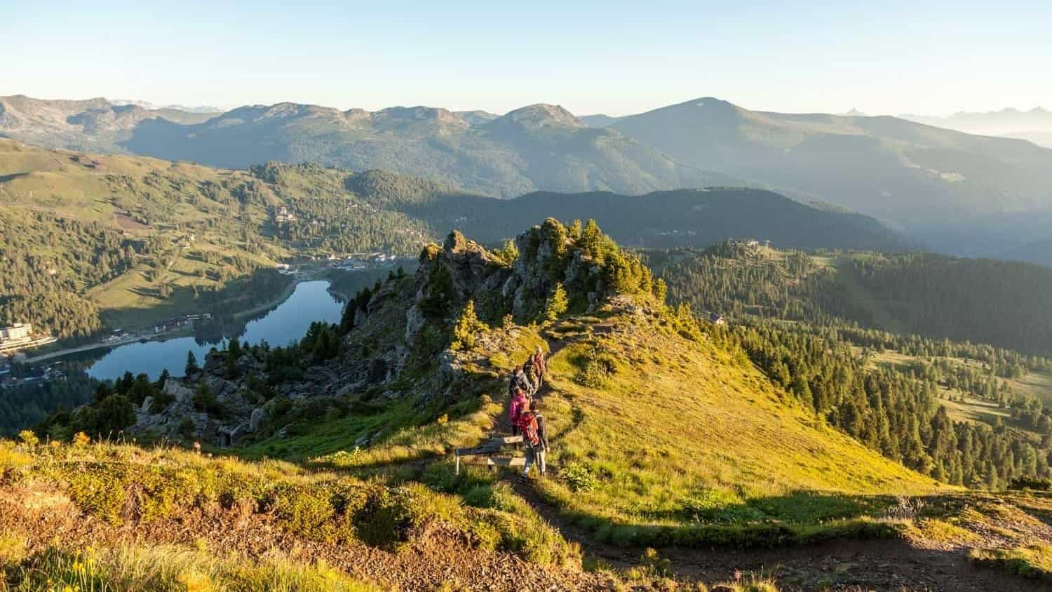 Turracher Höhe Aktivitäten Sommer - Wandern über Turracher See