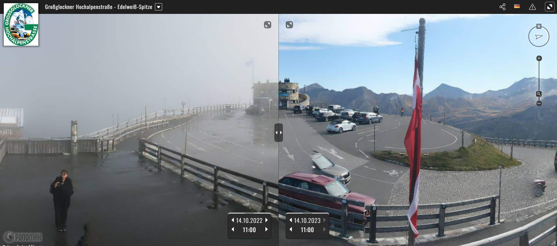 Edelweißspitze Großglockner Hochalpenstraße im Herbst