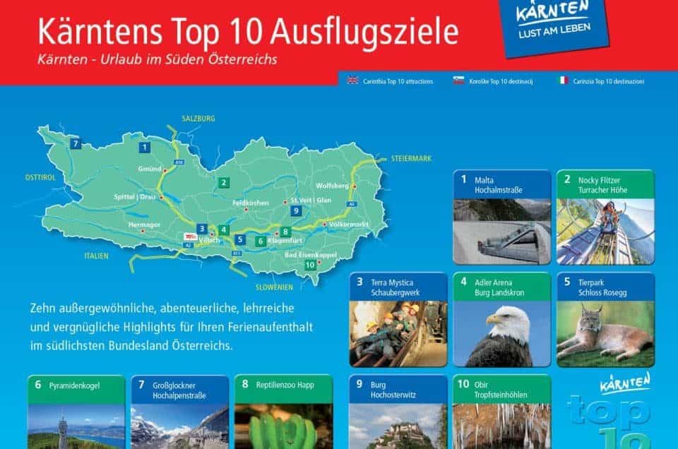 Was kann man heute in Kärnten unternehmen? TOP Ausflüge im Überblick