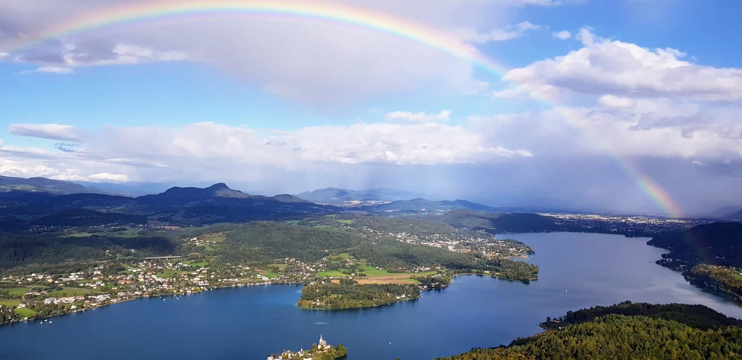 Regenbogen bei Schlechtwetter am Pyramidenkogel - häufige Fragen